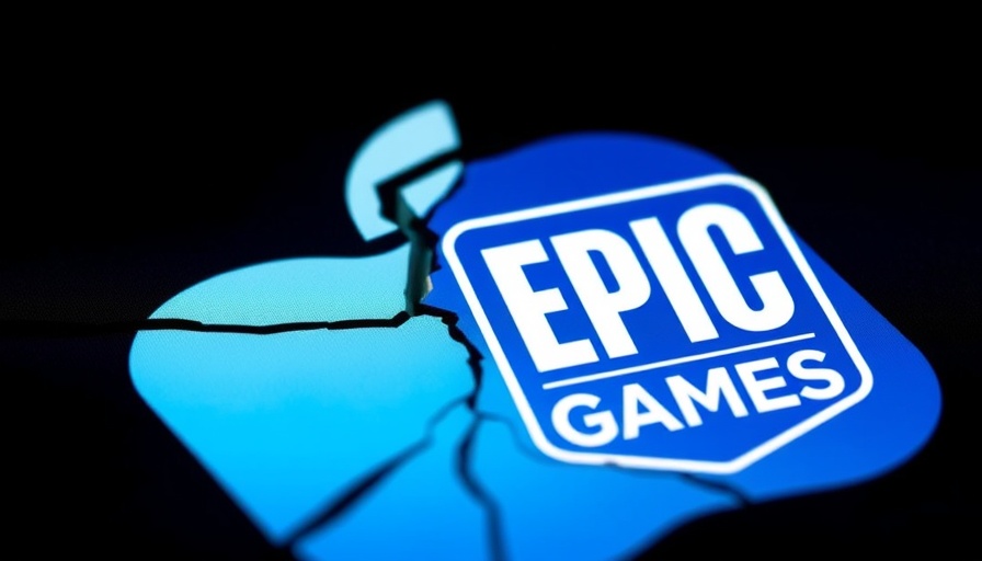 Fractured Apple App Store icon and Epic Games logo.