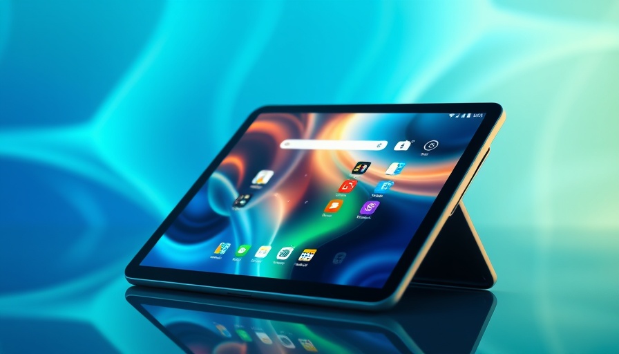 Futuristic foldable device display, iPad Fold delay concept.