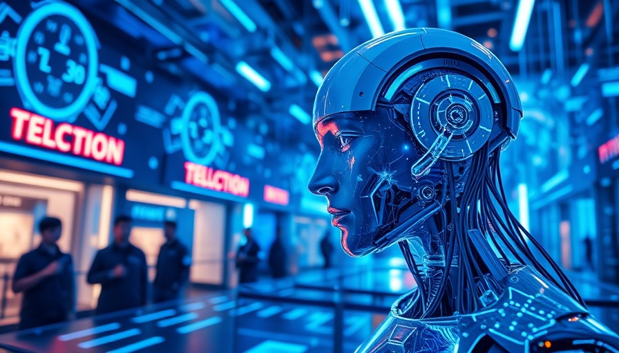 Traits of Today's Successful CEOs portrayed in a futuristic human-AI fusion.