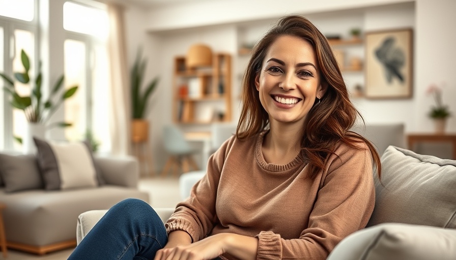 Woman relaxing in modern living room, Cure for Time Anxiety