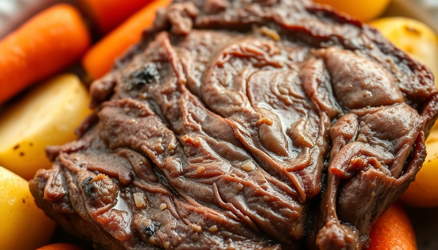 Delicious pot roast recipe with carrots and potatoes