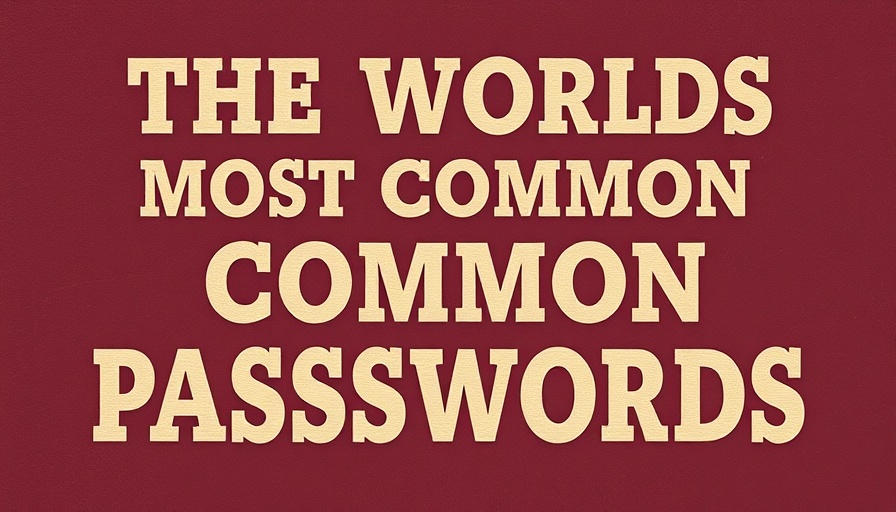 Vintage style banner with 'The World's Most Common Passwords' text.