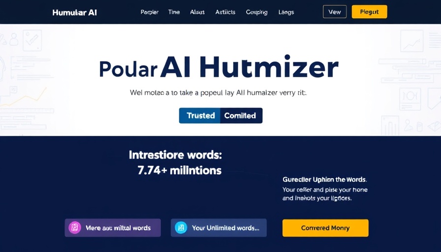 Website interface for Best AI Humanizers for 2025 featuring Humanize AI.