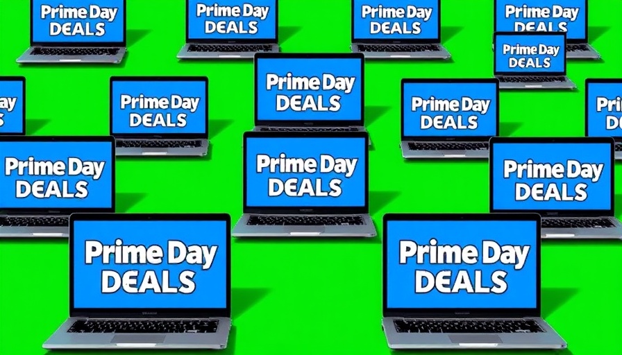 Colorful laptops displaying Prime Day Deals for Best Prime Day Laptop Deals 2025.