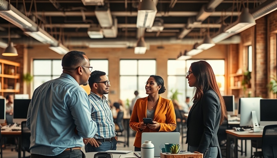 Group discussion in modern office setting, mastering your nervous system.