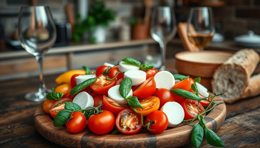 Best summer side dishes: vibrant tomato and mozzarella salad.