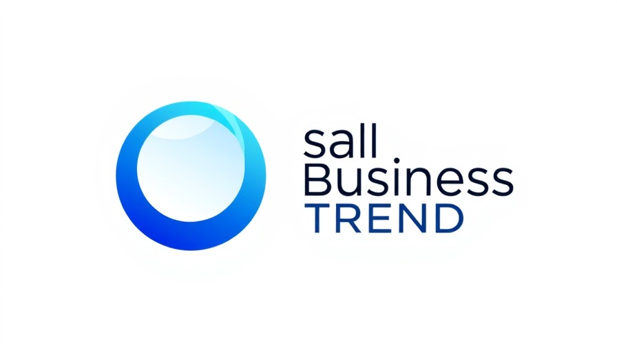 Modern logo with blue gradient circle and 'Small Business TRENDS' text