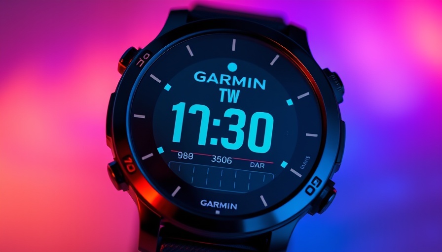 Garmin Forerunner 970 review smartwatch with multicolor background.