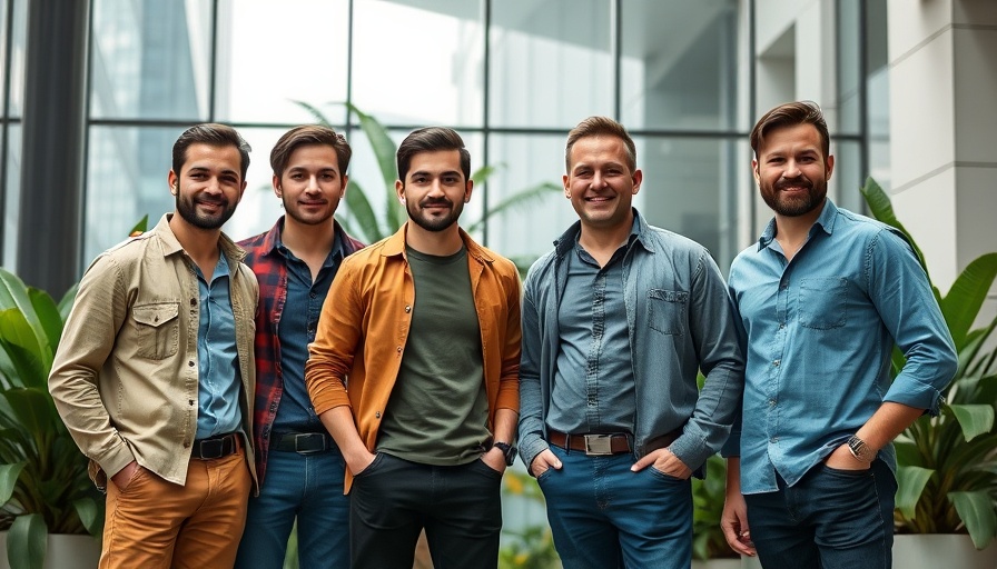 Team of four at Mantis Ventures Raise funds event, standing confidently.