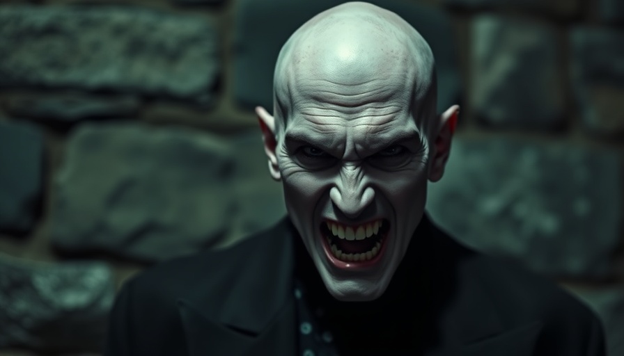 Creepy vampire from Shadow of the Vampire movie rediscovery, sinister grin.