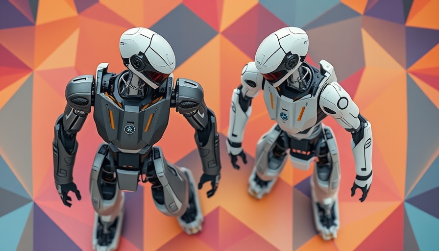 Modern robot vacuums on colorful geometric background, robot vacuum tips.