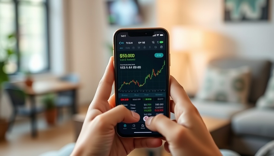 AI tools for stock market investing displayed on smartphone screen.
