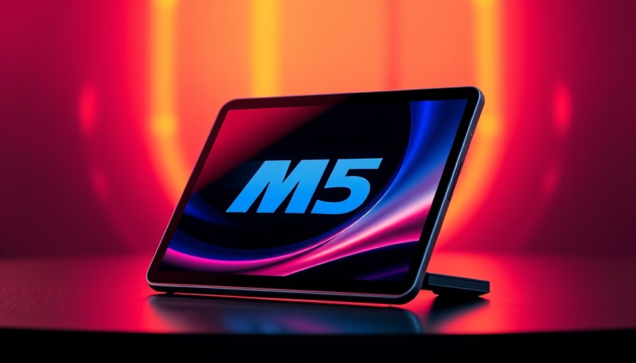 M5 iPad Pro dual front-facing cameras futuristic design.