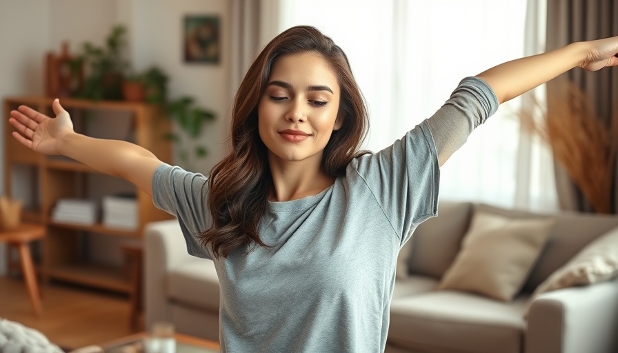 Gentle consistency in fitness for parents shown by a young woman stretching.