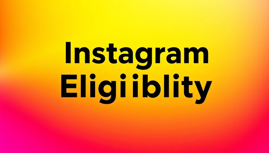 Instagram live streaming requirements notification on gradient background