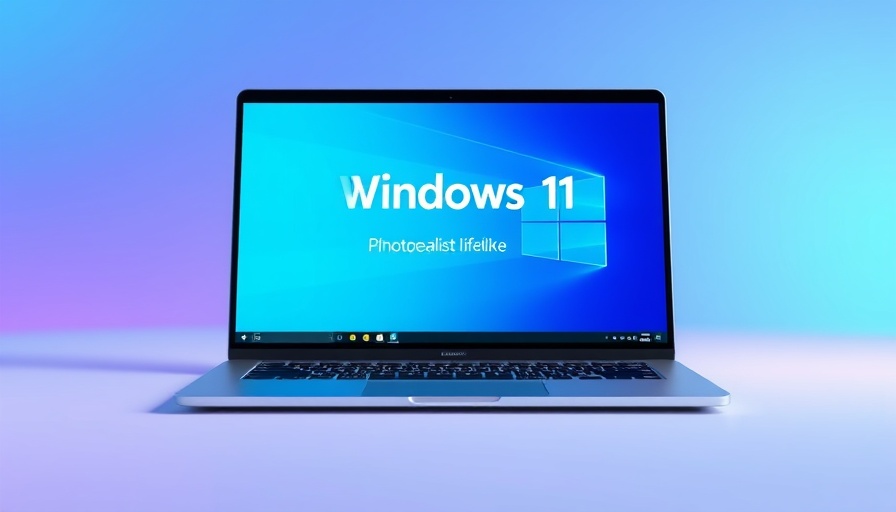 Windows 11 Pro on laptop promoting productivity and security.