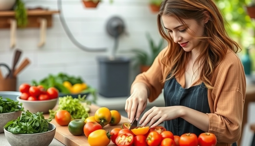 Casual outdoor cooking with fresh tomatoes for 10-minute meals.