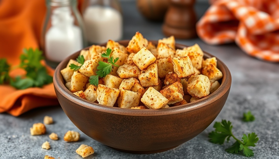 Homemade seasoned bread crumbs in a rustic brown bowl.