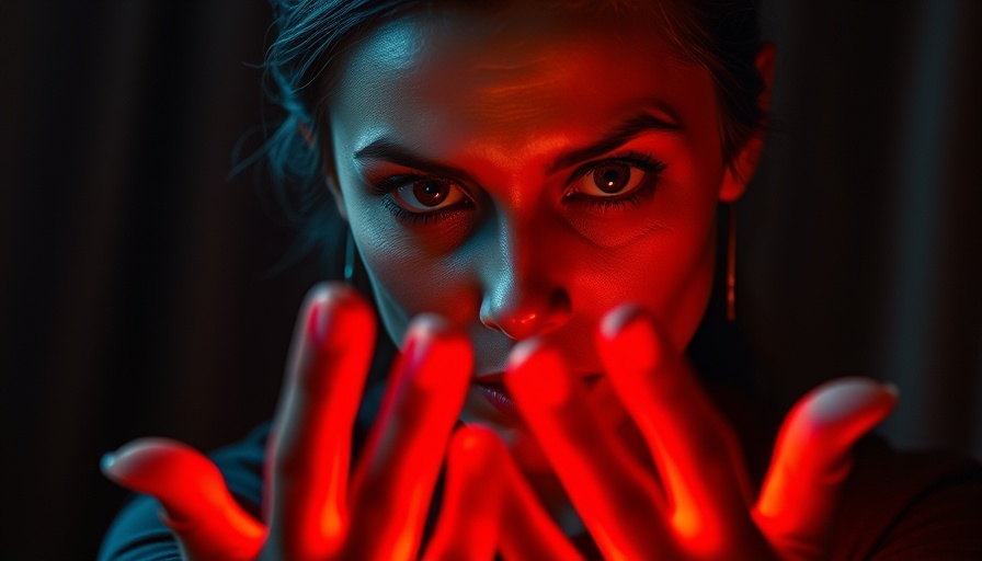 Ghosts of Mars review: woman in red light with mysterious look.