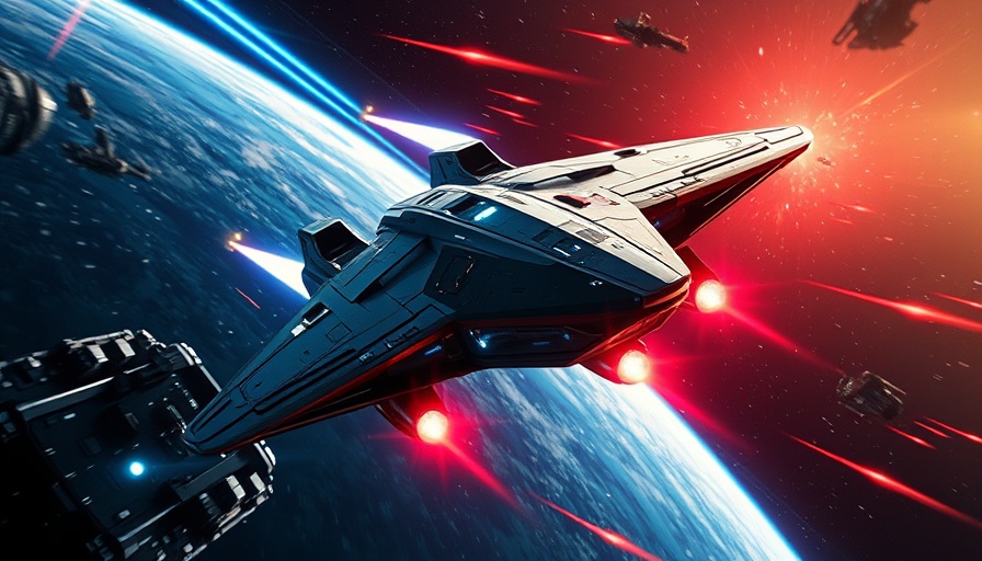 Star Trek's deadliest starship in intense space battle.