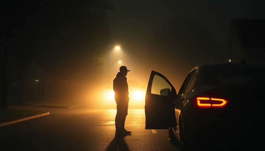 Car security vulnerabilities highlighted by a person near an open car.
