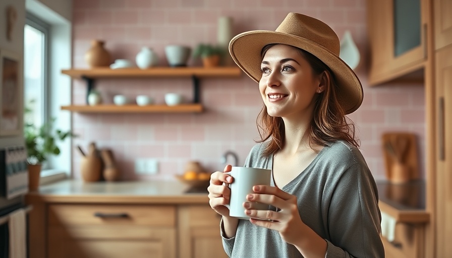 Morning in a cozy kitchen showcasing phone-free routine benefits.