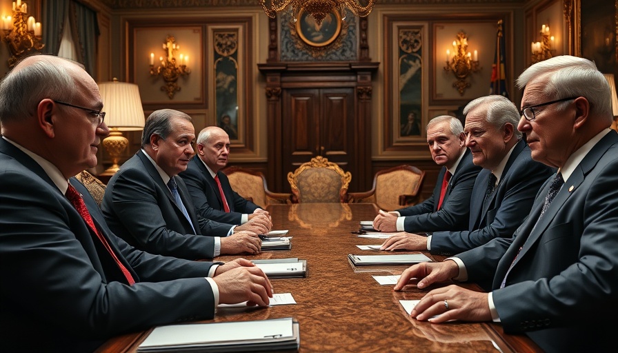 Leaders discuss policies in an opulent room with no U.S. ground troops to Ukraine context.