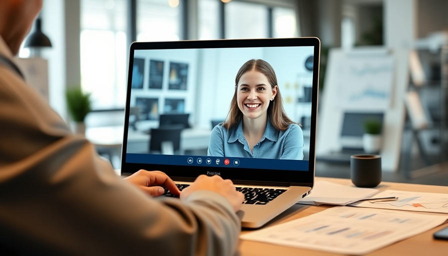 Video call with smiling employee enhancing retention programs.