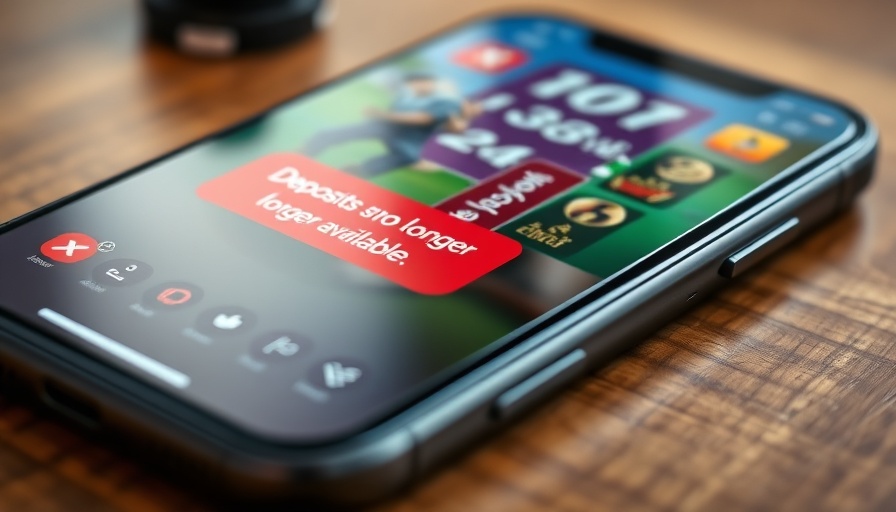 India bans real-money gaming: app showing deposit restriction on a phone.