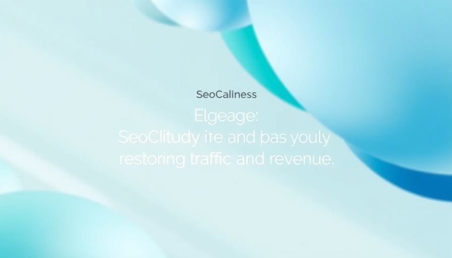 seoClarity case study on restoring traffic and revenue, modern design.