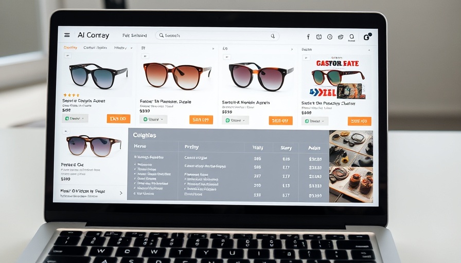 AI shopping agents enhancing ecommerce sunglass selection.