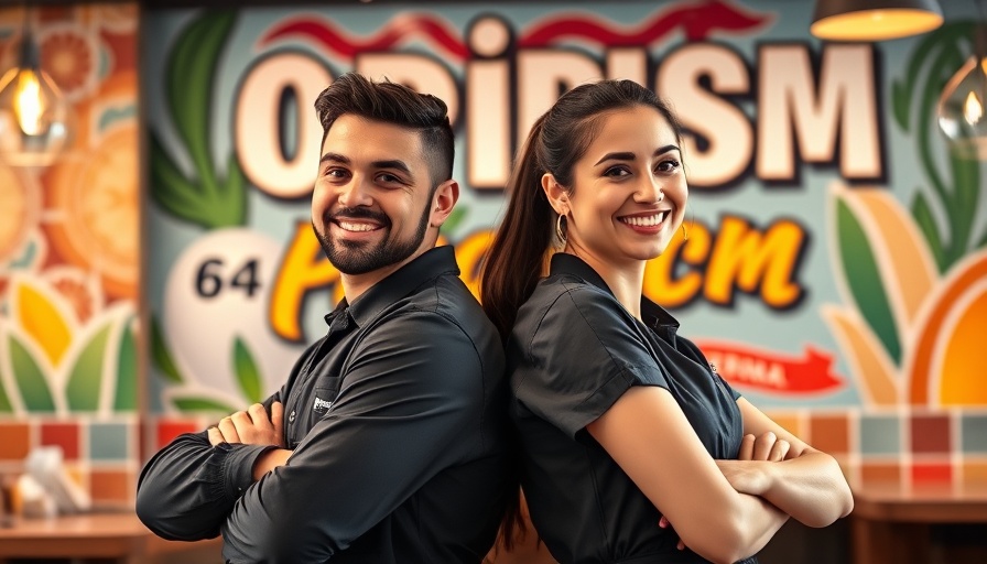 Restaurant staff posing confidently highlighting vibrant dining atmosphere.