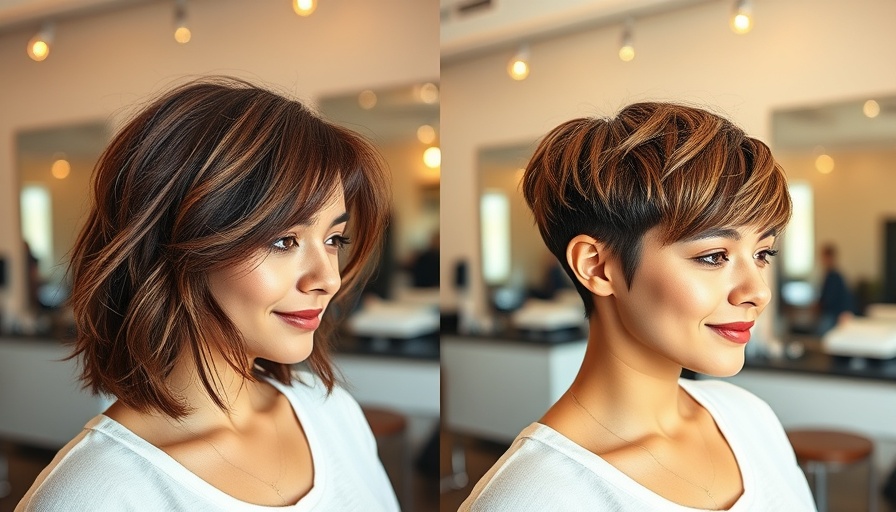 Before and after hairstyle transformation, perfect for dance.