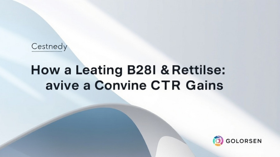 Continuous Testing in B2B Marketing case study abstract background