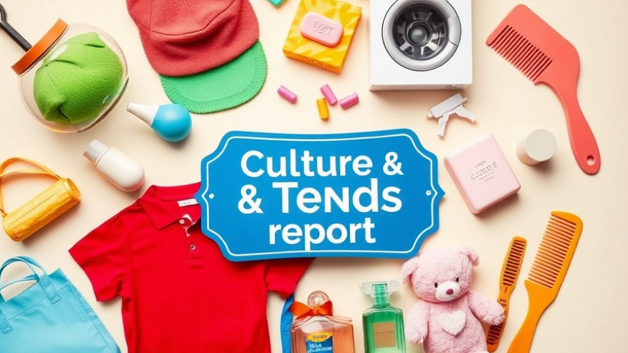 YouTube In-App Shopping Growth: Culture and Trends Report visual with various items.