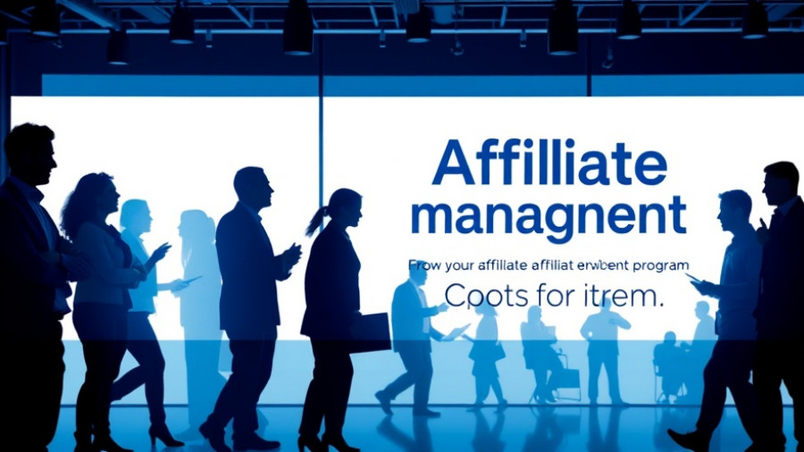 Affiliate management program banner promoting learning opportunities.