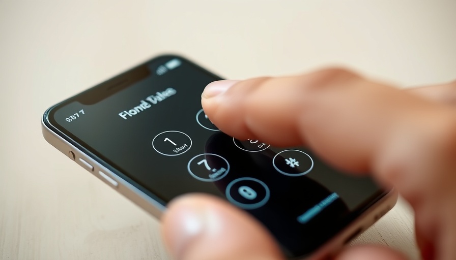 Close-up of a phone dial pad with a finger touching a number.