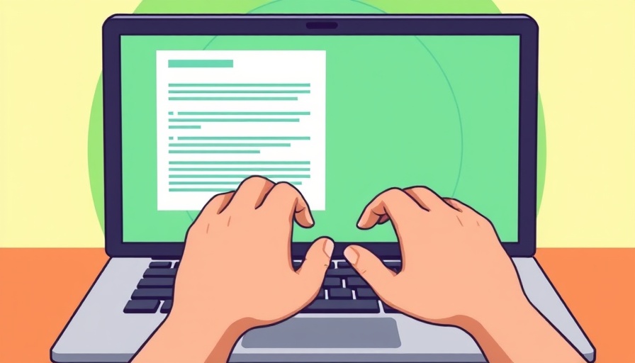 Cartoon laptop illustration on how to know if someone is searching for you on the internet.