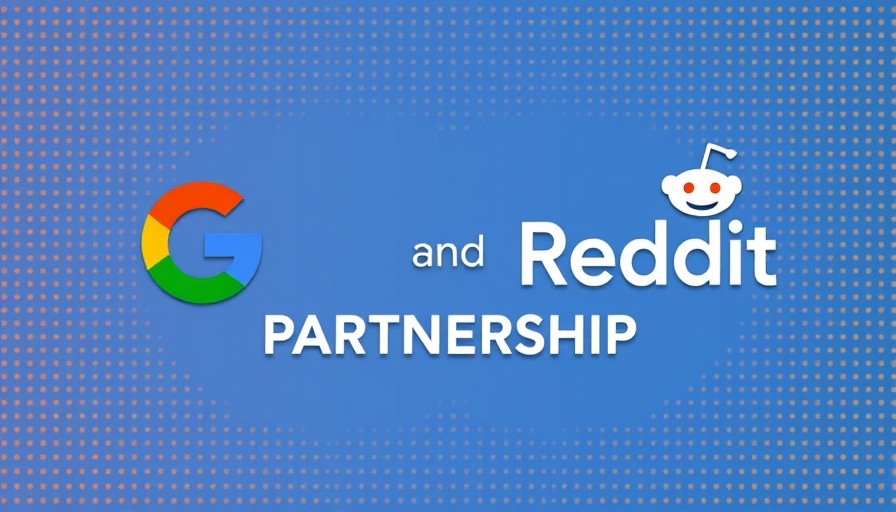 Bold graphic about Google Reddit partnership impact on content strategy.
