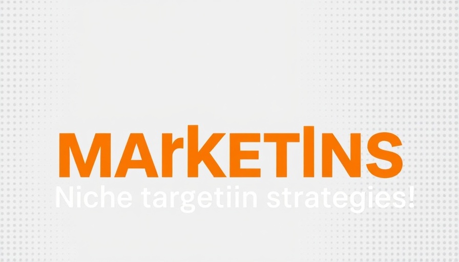 Modern marketing banner highlighting niche targeting strategies.