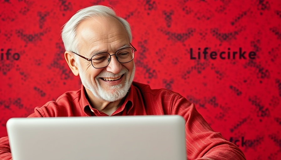Video marketing for small business tip with smiling man and laptop.