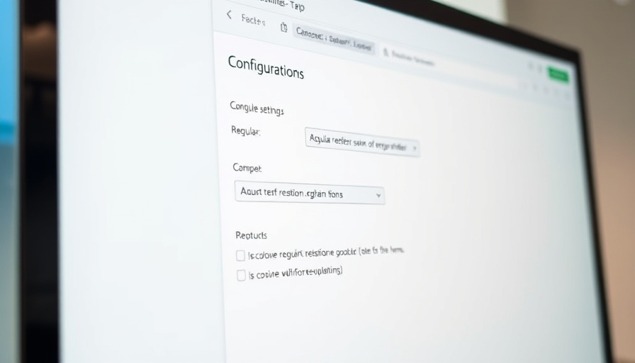 Generative AI for product finder UI configuration screen.