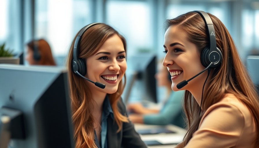 Call center operator providing 24/7 call answering service for your business.