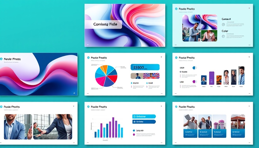 Modern corporate presentation layout for social media covers.