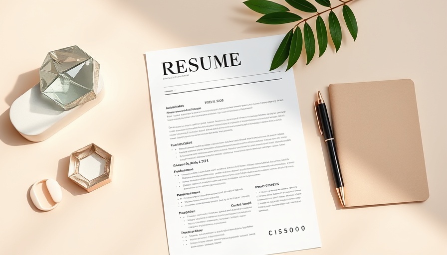 Elegant resume layout with accessories, monochrome design, social media header design