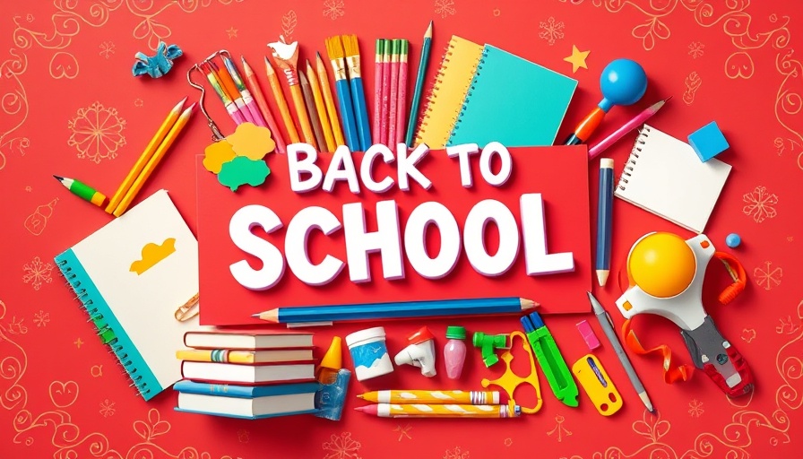 Back-to-School Marketing Strategies collage with study themes and vibrant design.