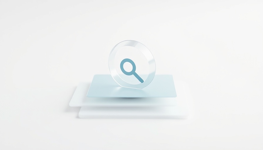 AI's impact on search behavior symbolized by futuristic search icon.