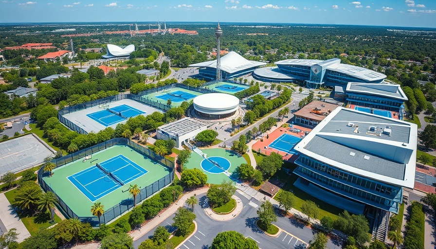 USTA complex aerial view showcasing $800 million renovation.