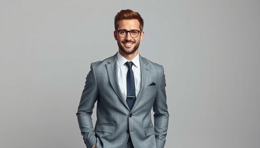 Confident man in a suit posing, Mr Superprime luxury real estate opportunities.