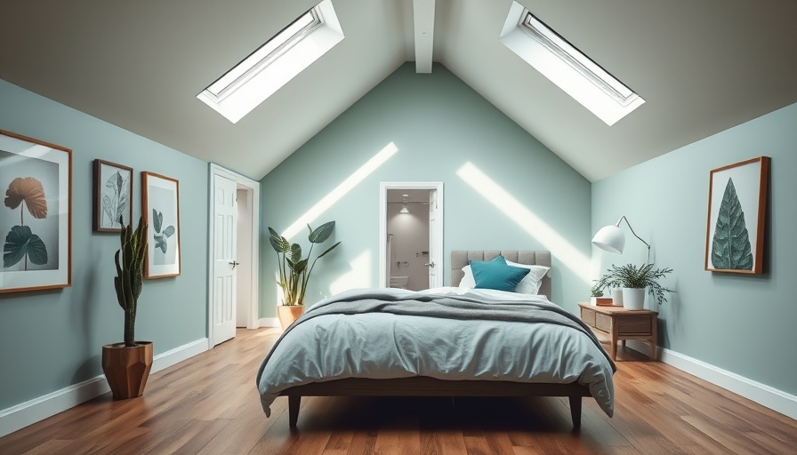 Modern loft dormer room with skylights, related to planning permission for dormer.